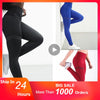 Women Workout Polyester V-Waist Slim Leggings