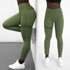 Women Workout Polyester V-Waist Slim Leggings